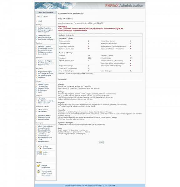 phplinX-Anzeigenmarkt Pro V4
